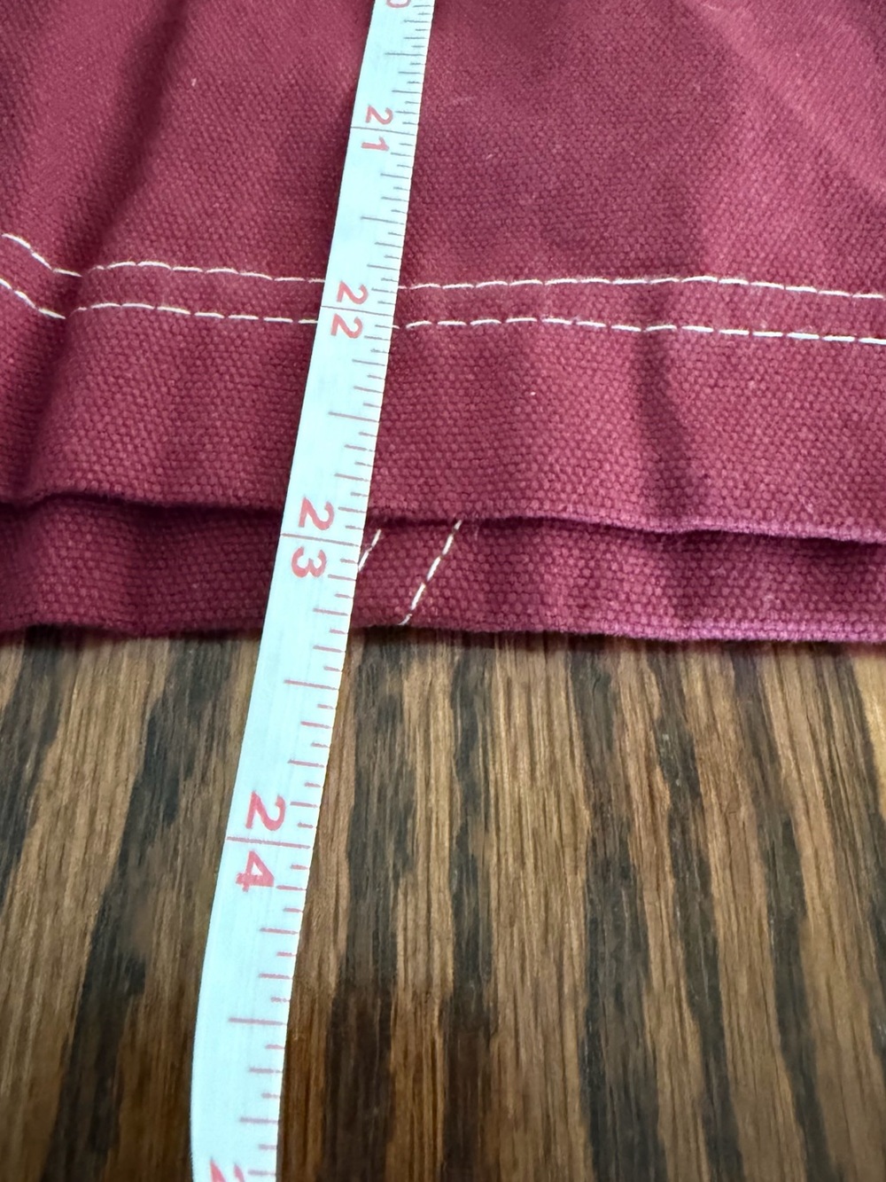 NWT Cropped Barn Jacket With Gingham Plaid Trim. Burgundy/Maroon. Size Small - Picture 12 of 12